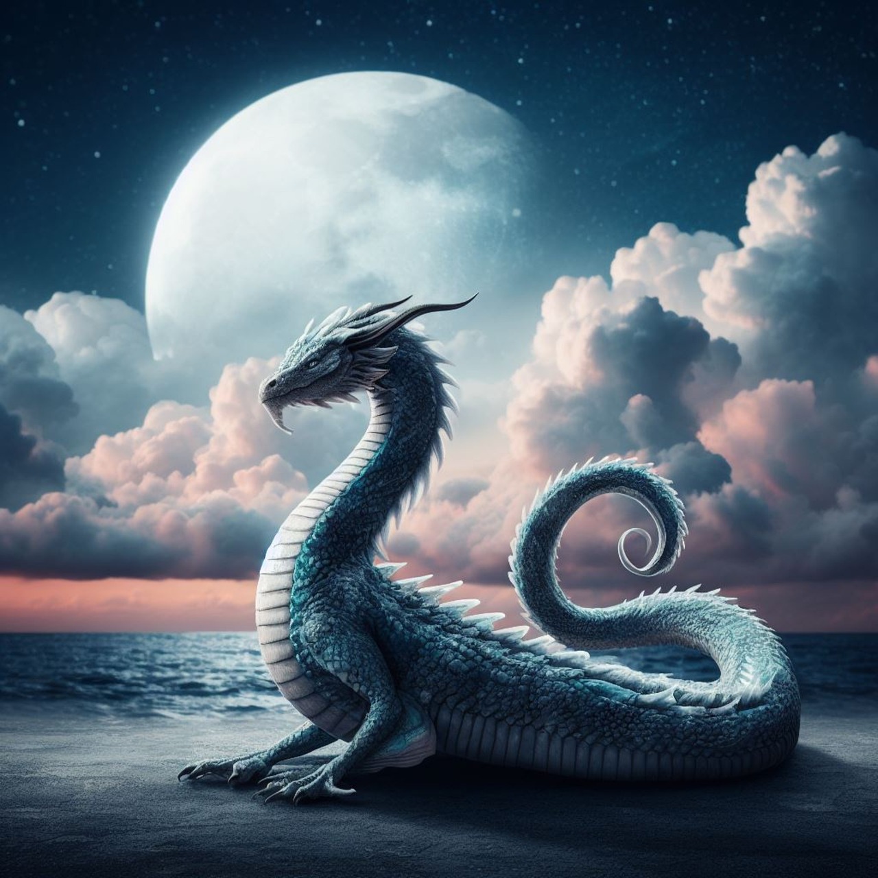 sea dragon on shore